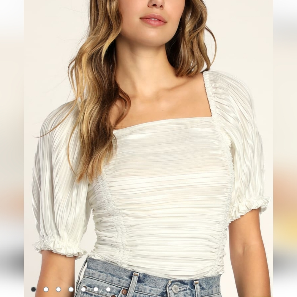 NWT Ruched Bodysuit Top